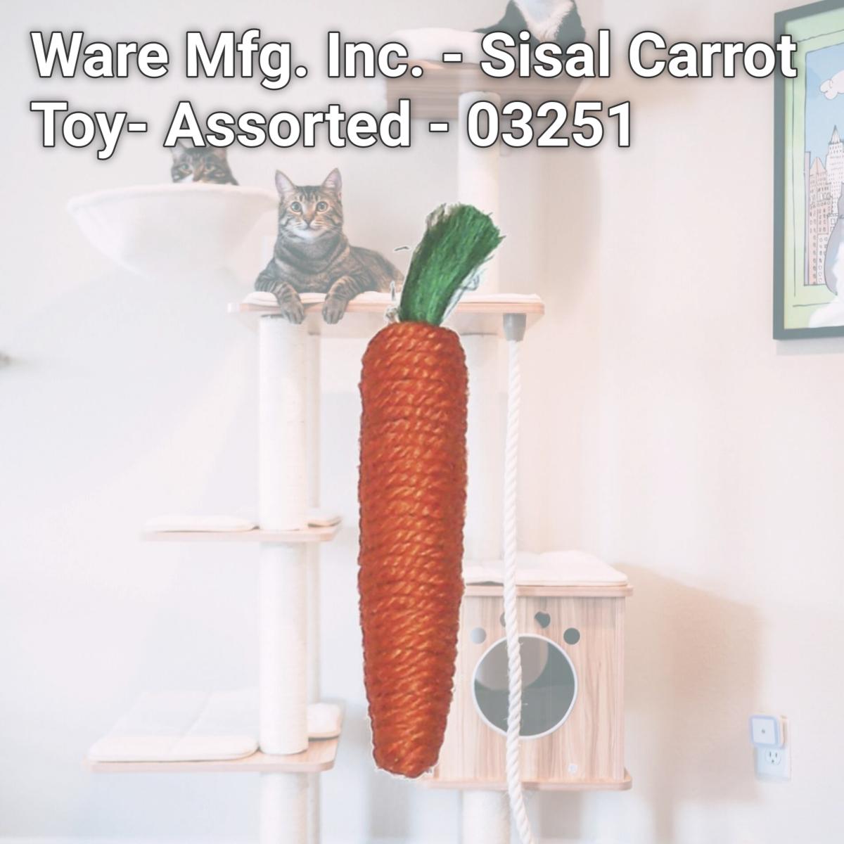Picture of Ware Mfg. Inc. - Sisal Carrot Toy- Assorted - 03251