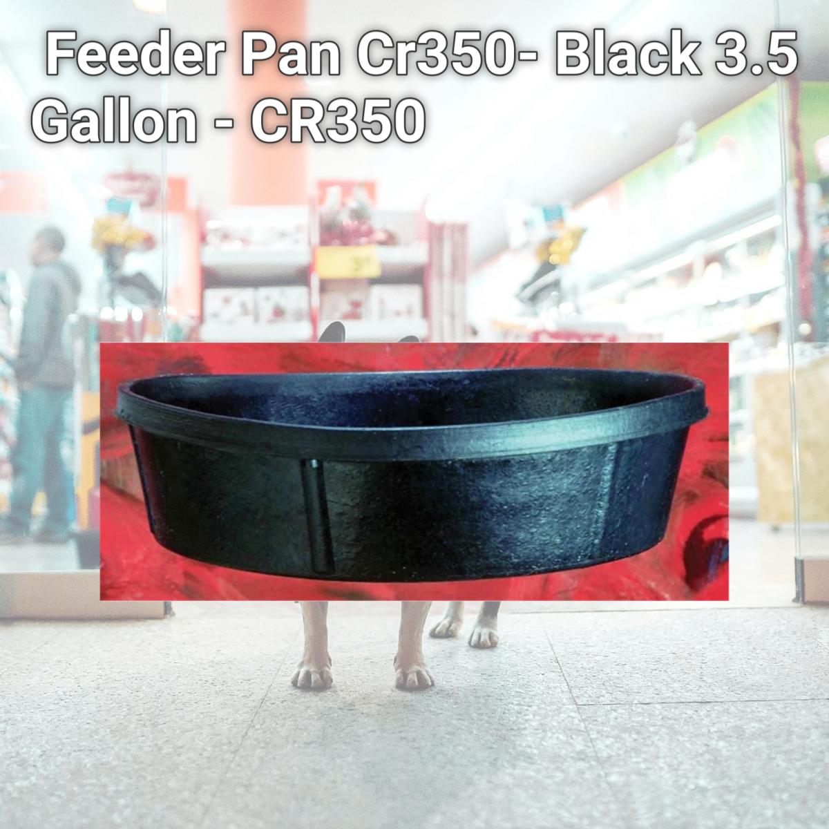 Picture of Fortex Industries Inc Feeder Pan Cr350- Black 3.5 Gallon - CR350
