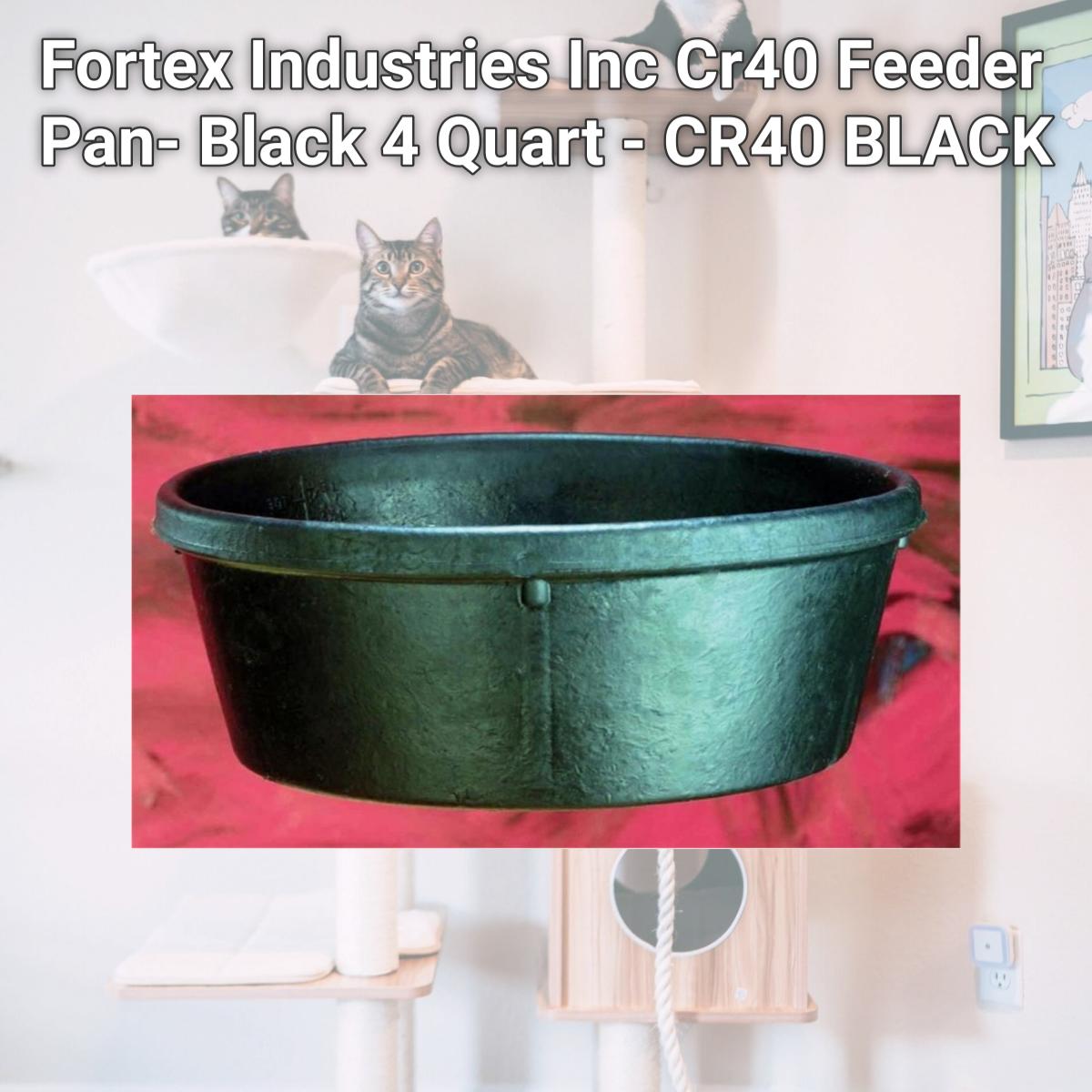 Picture of Fortex Industries Inc Cr40 Feeder Pan- Black 4 Quart - CR40 BLACK