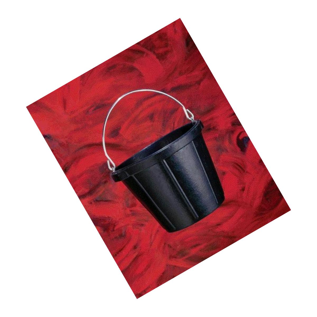 Picture of Fortex Industries Inc Rubber Pail- Black 10 Quart - N200  BLACK