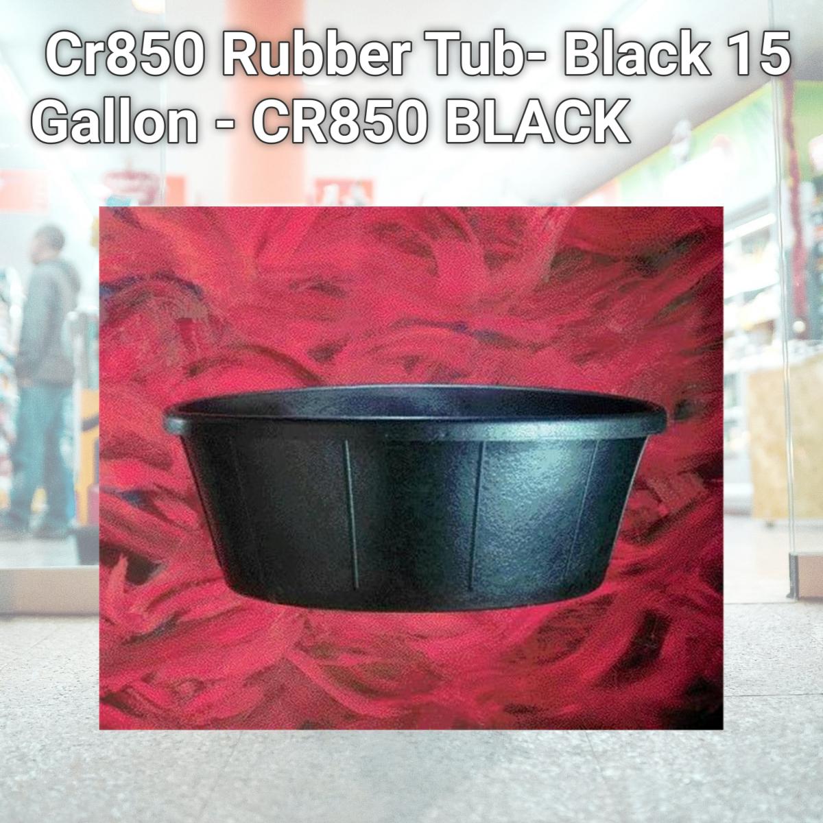 Picture of Fortex Industries Inc Cr850 Rubber Tub- Black 15 Gallon - CR850 BLACK