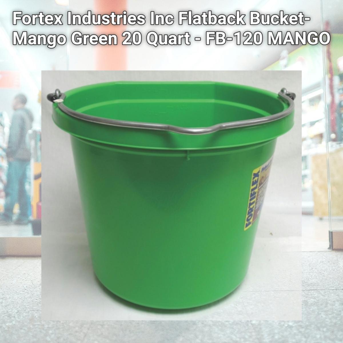 Picture of Fortex Industries Inc Flatback Bucket- Mango Green 20 Quart - FB-120 MANGO