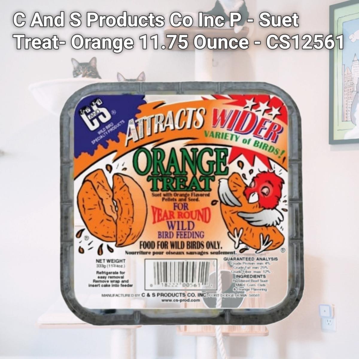 Picture of C And S Products Co Inc P - Suet Treat- Orange 11.75 Ounce - CS12561