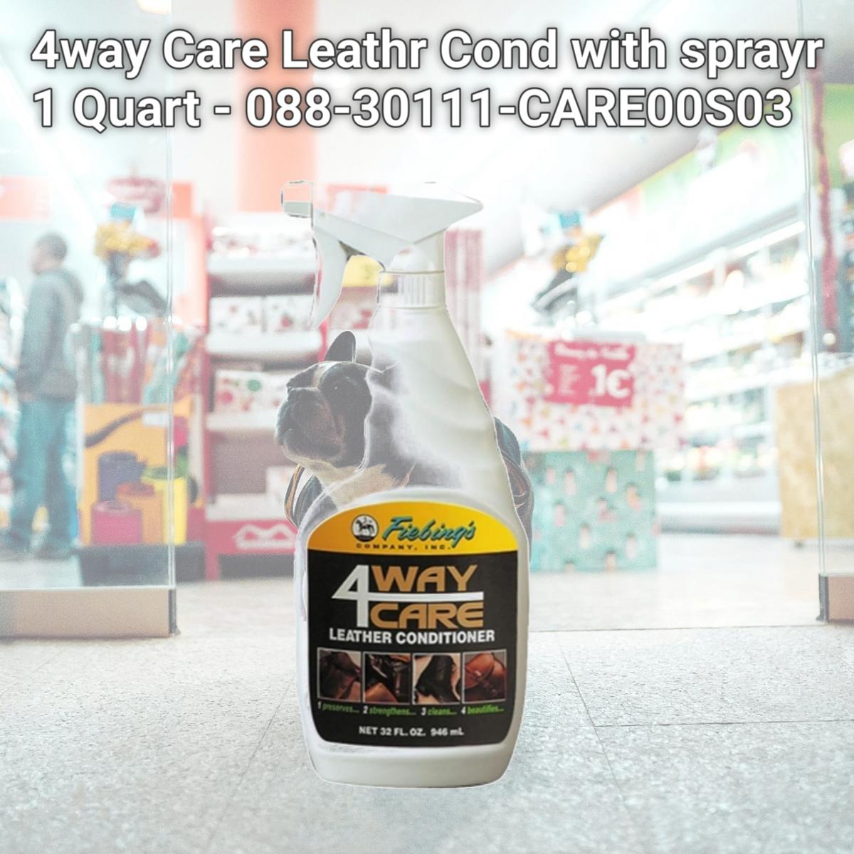 Picture of Fiebing Company Inc 4way Care Leathr Cond with sprayr 1 Quart - 088-30111-CARE00S03