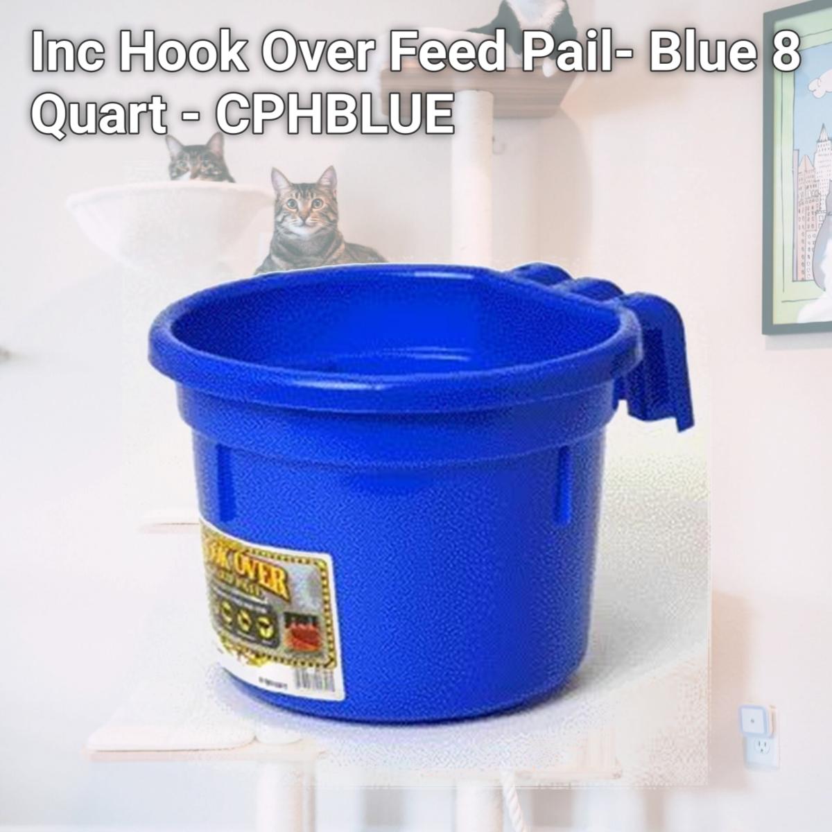 Picture of Miller Mfg Co Inc Hook Over Feed Pail- Blue 8 Quart - CPHBLUE