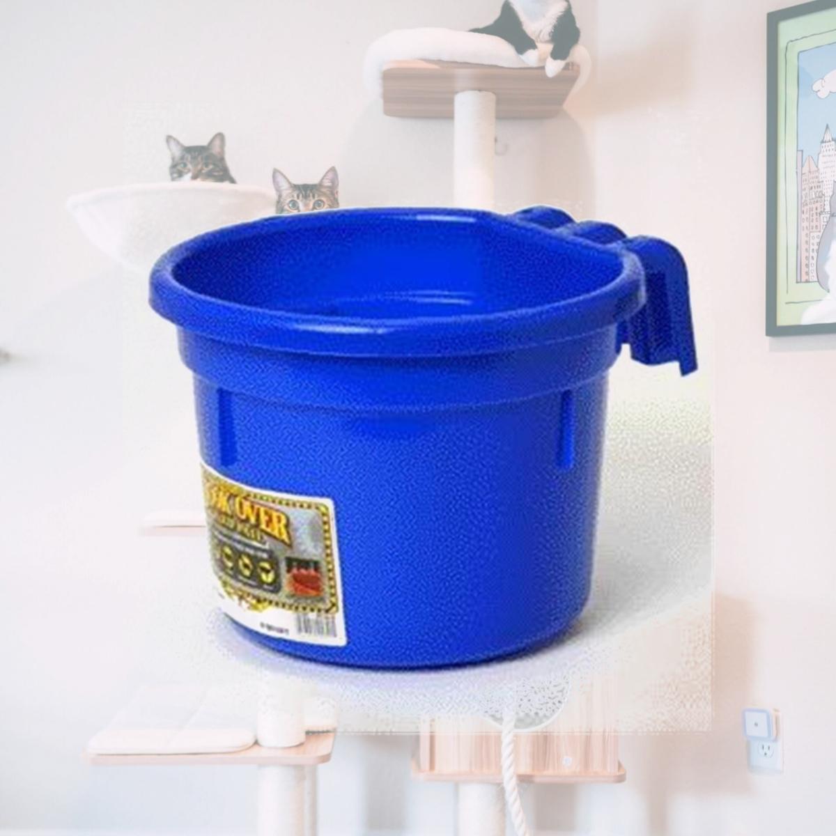Picture of Miller Mfg Co Inc Hook Over Feed Pail- Blue 8 Quart - CPHBLUE