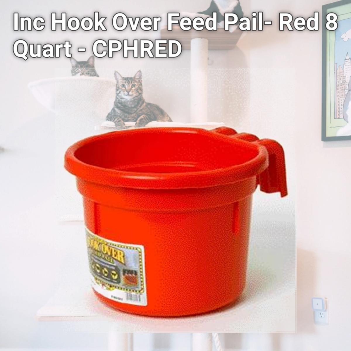 Picture of Miller Mfg Co Inc Hook Over Feed Pail- Red 8 Quart - CPHRED