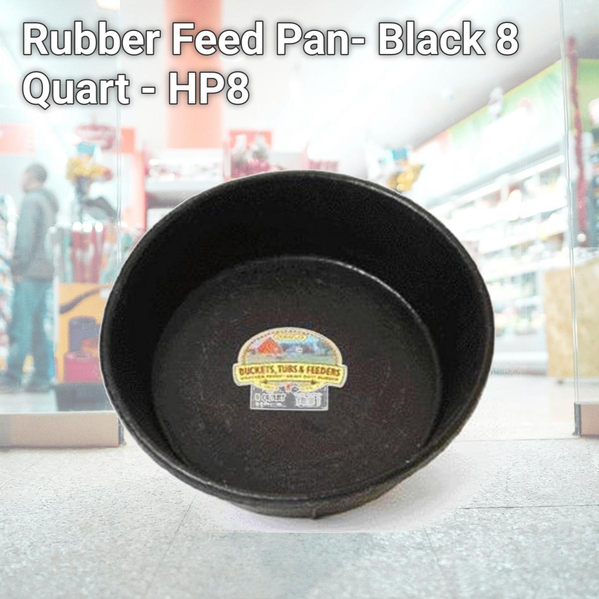 Picture of Miller Mfg Co Inc Rubber Feed Pan- Black 8 Quart - HP8