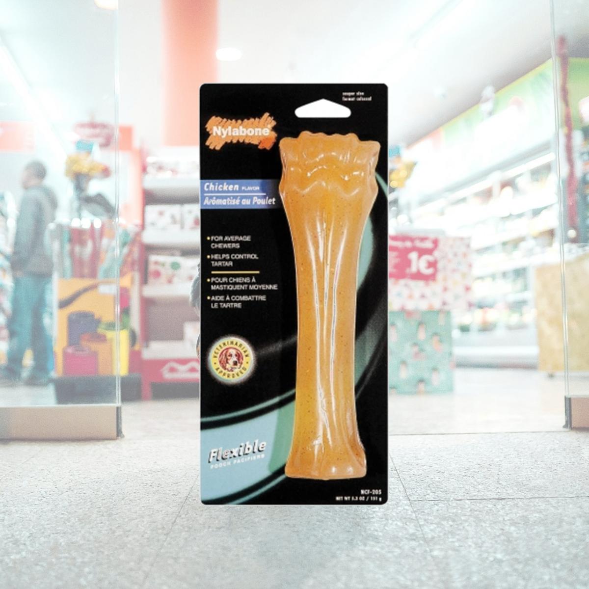 Picture of Nylabone Corp - bones - Flexi Chew Bone Chicken- Chicken Souper - NCF-205P-NCF-205