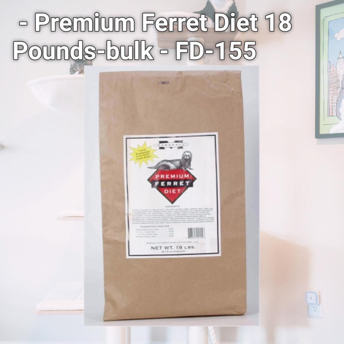 Picture of Marshall Pet Prod-food - Premium Ferret Diet 18 Pounds-bulk - FD-155
