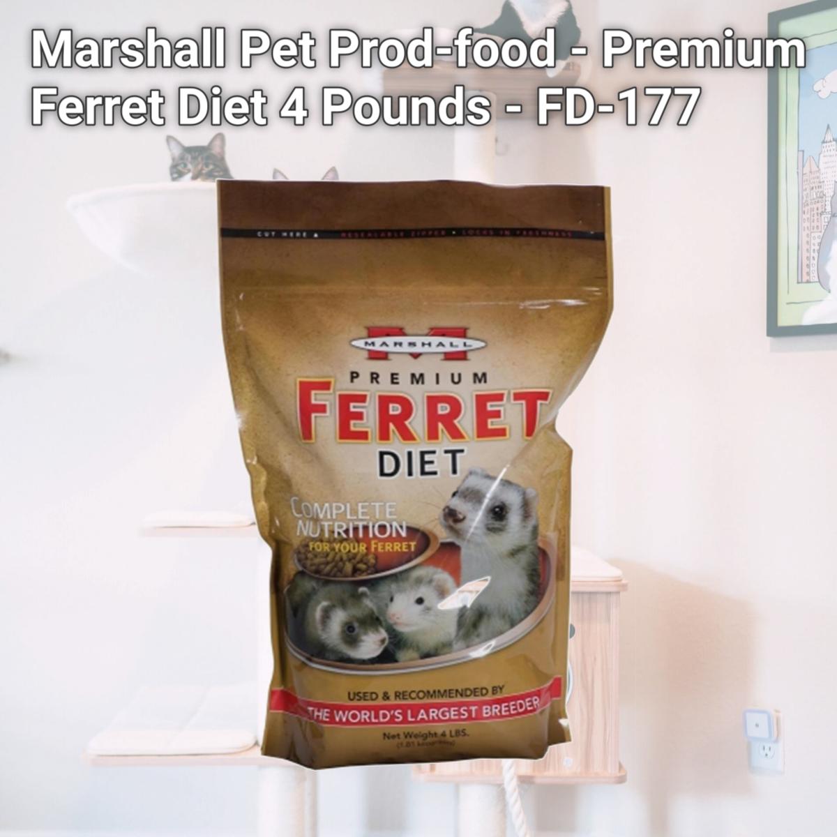 Picture of Marshall Pet Prod-food - Premium Ferret Diet 4 Pounds - FD-177