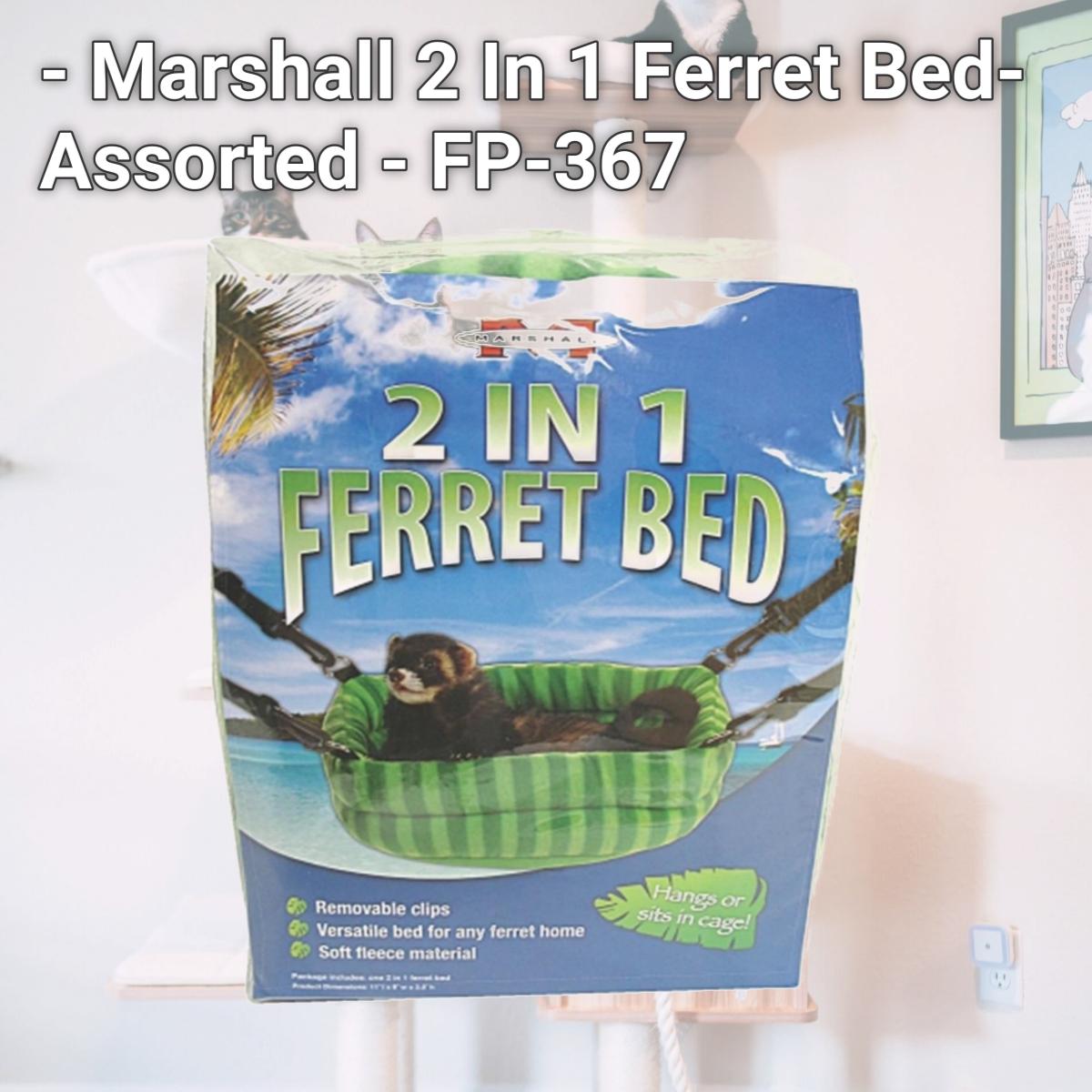 Picture of Marshall Pet Products - Marshall 2 In 1 Ferret Bed- Assorted - FP-367