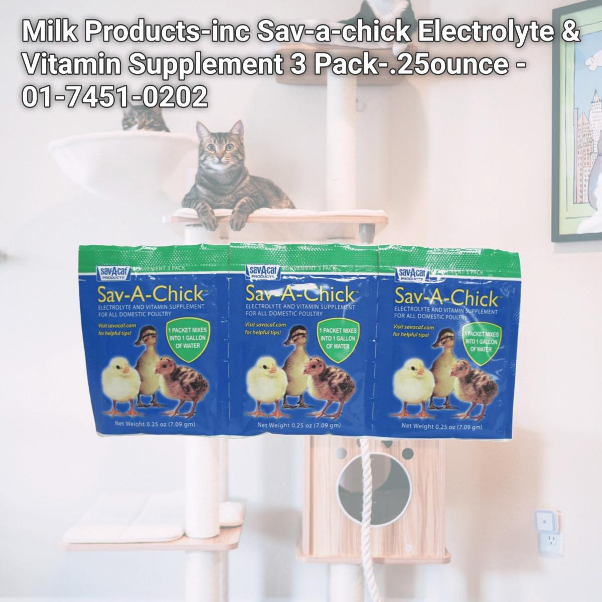 Picture of Milk Products-inc Sav-a-chick Electrolyte &amp; Vitamin Supplement 3 Pack-.25ounce - 01-7451-0202
