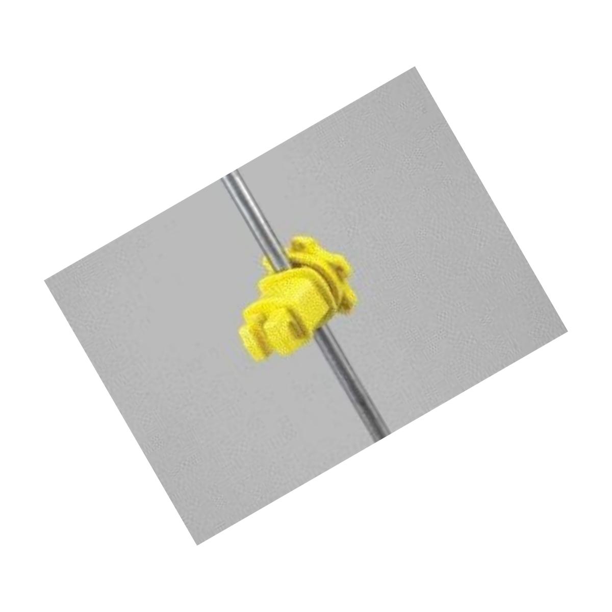 Picture of Dare Products Inc Western Round Post Insulator- Yellow 25 Pack - WESTERN-RP-25