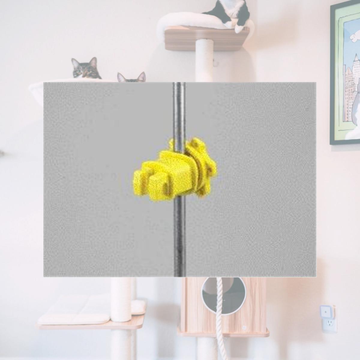 Picture of Dare Products Inc Western Round Post Insulator- Yellow 25 Pack - WESTERN-RP-25