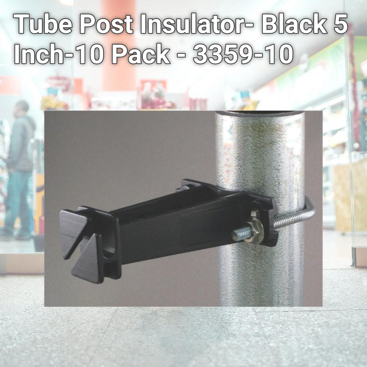 Picture of Dare Products Inc Tube Post Insulator- Black 5 Inch-10 Pack - 3359-10