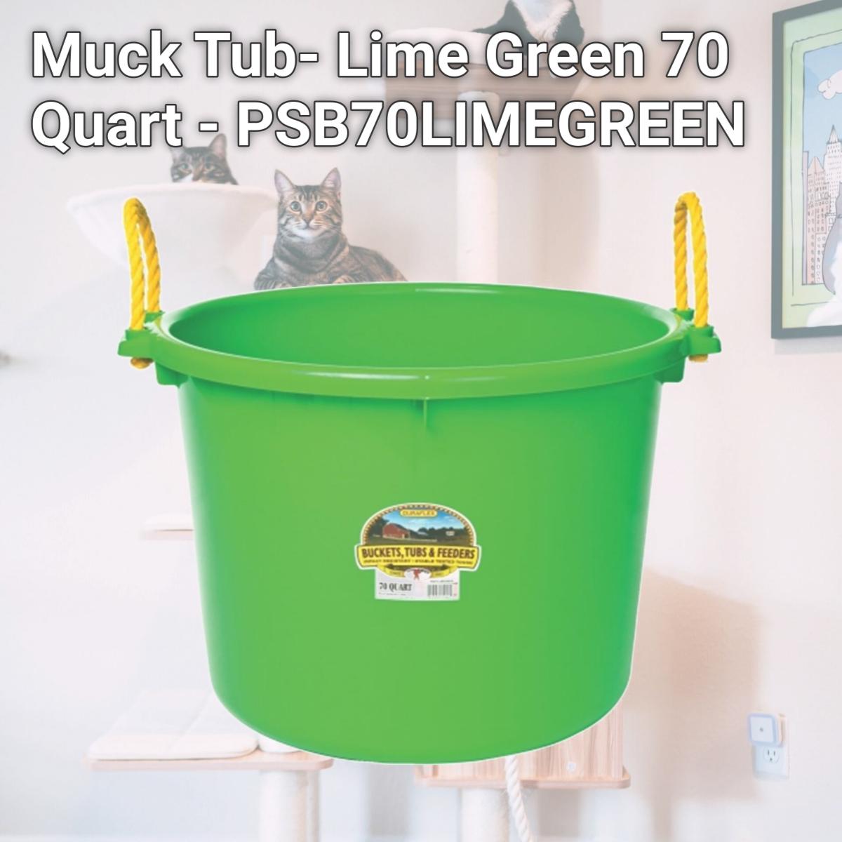 Picture of Miller Mfg Co Inc Muck Tub- Lime Green 70 Quart - PSB70LIMEGREEN