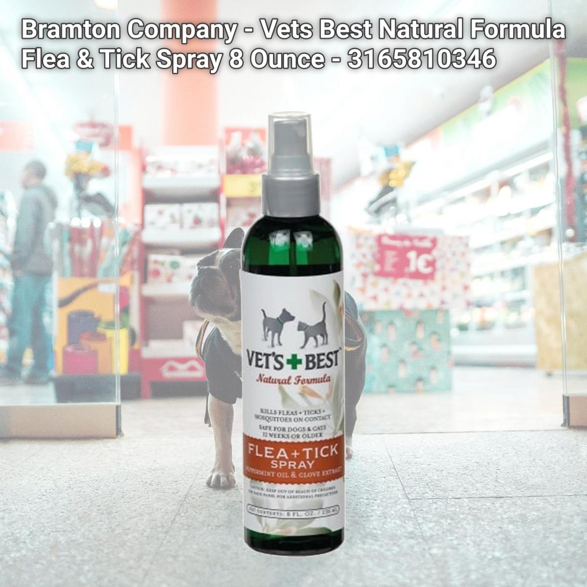 Picture of Bramton Company - Vets Best Natural Formula Flea & Tick Spray 8 Ounce - 3165810346