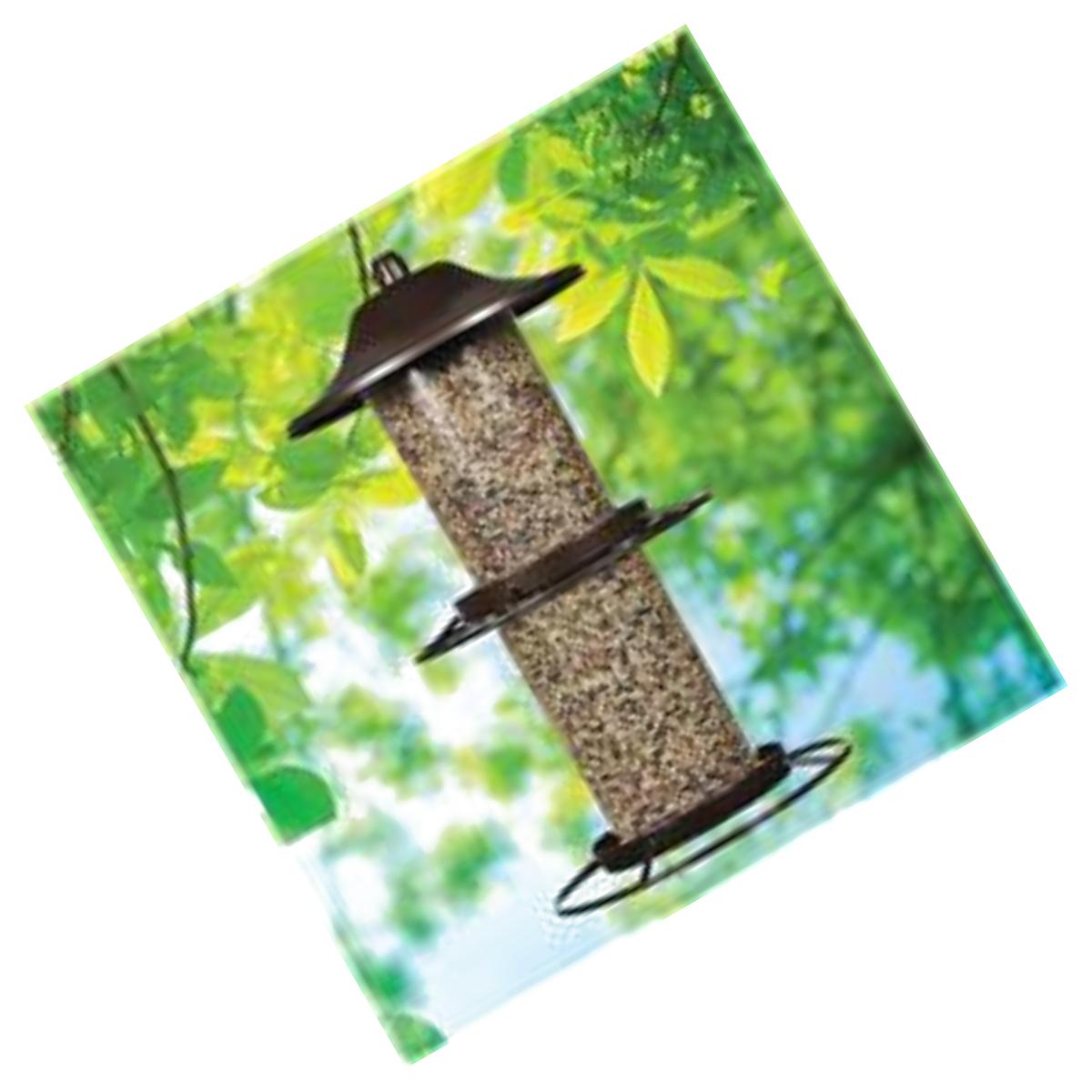 Picture of Woodstream Wildbird - Perky-pet Panorama Bird Feeder- Rustic Brown 4.5 Lb Capacity - 325S