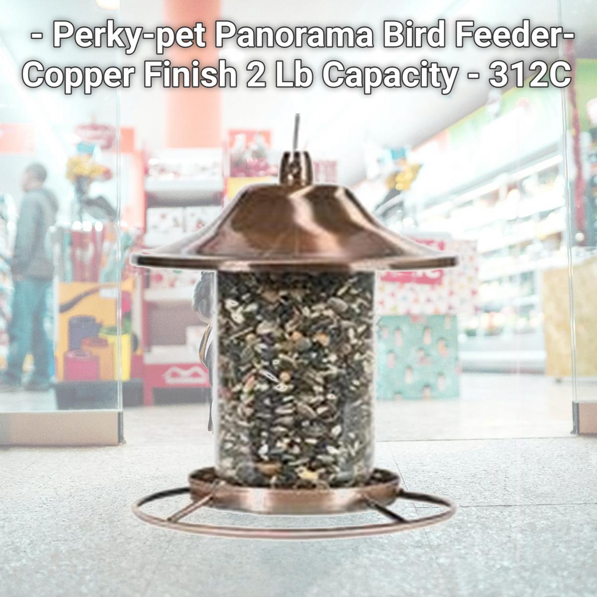 Picture of Woodstream Wildbird - Perky-pet Panorama Bird Feeder- Copper Finish 2 Lb Capacity - 312C