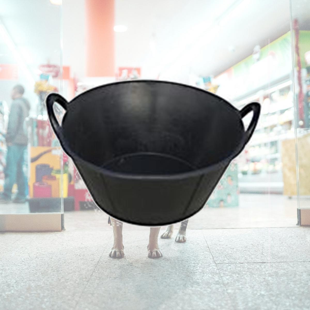 Picture of Miller Mfg Co Inc Rubber Tub With Handles- Black 6.5 Gallon - DF650D