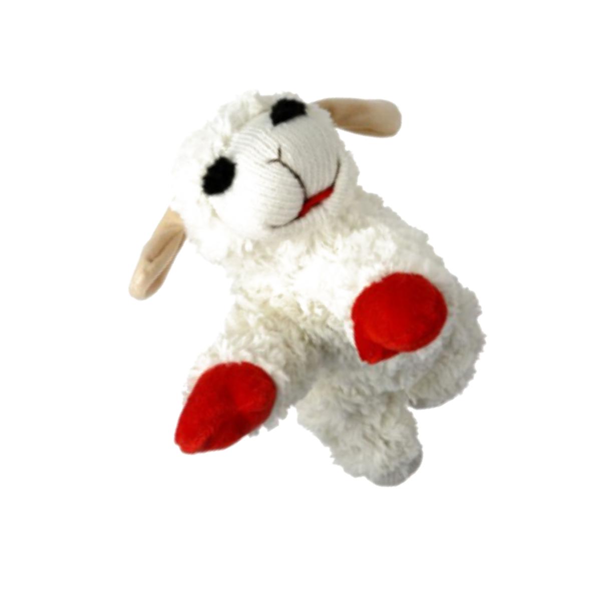 Picture of Multipet International 056899 Mini Lamb Chop Dog Toy - Cream, 6 in.