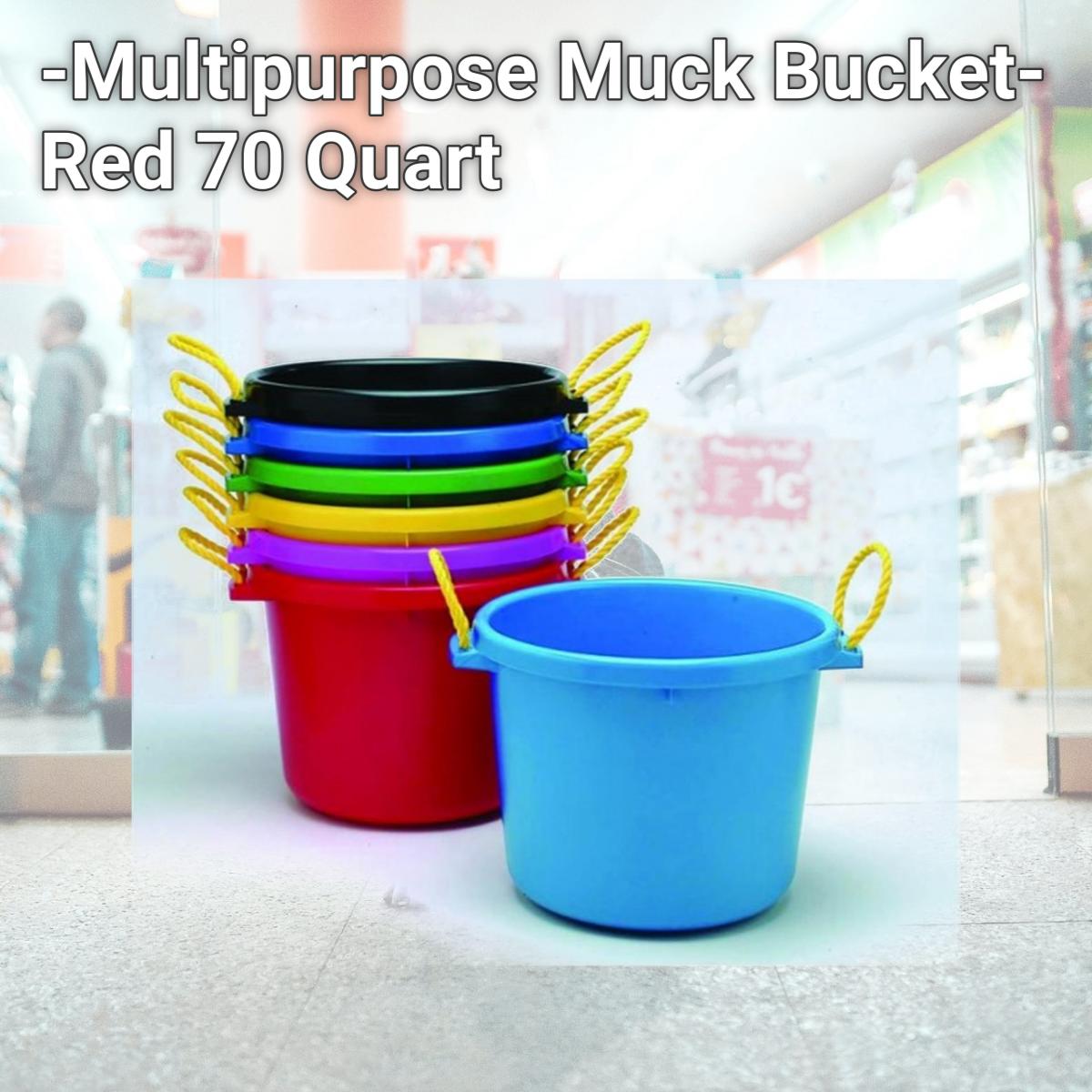Picture of Fortex Industries Inc D-Multipurpose Muck Bucket- Red 70 Quart