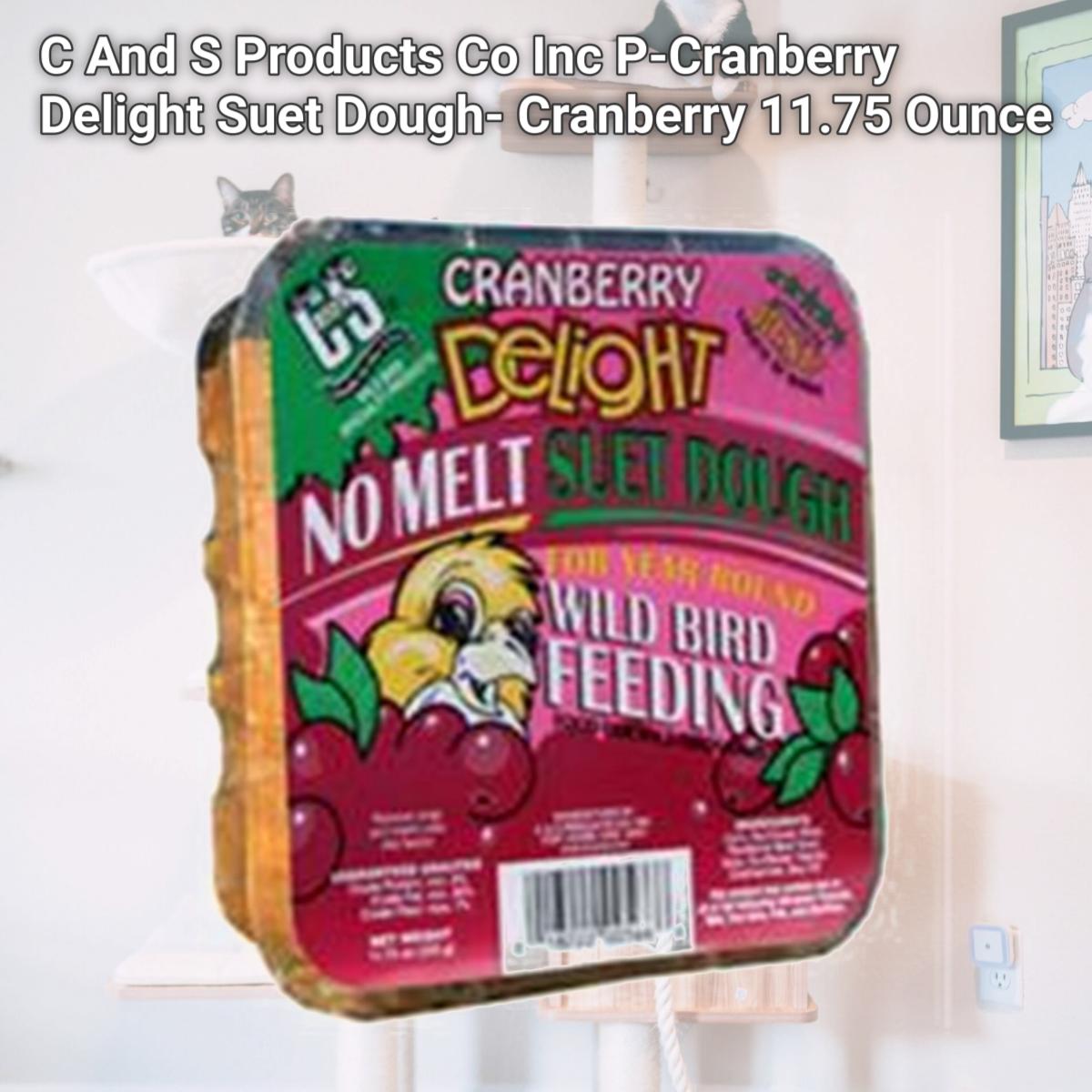 Picture of C And S Products Co Inc P-Cranberry Delight Suet Dough- Cranberry 11.75 Ounce