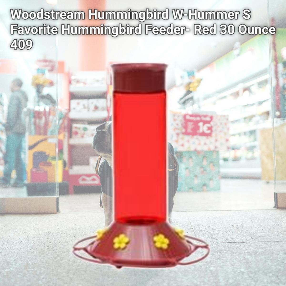 Picture of Woodstream Hummingbird W-Hummer S Favorite Hummingbird Feeder- Red 30 Ounce 409