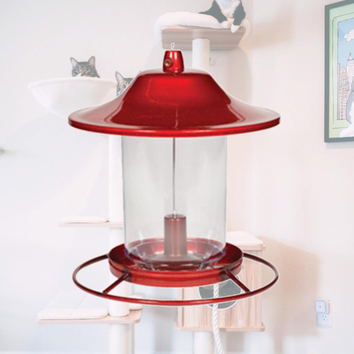 Picture of Woodstream Wildbird 683950 Panorama Feeder - Red- 2 lbs.