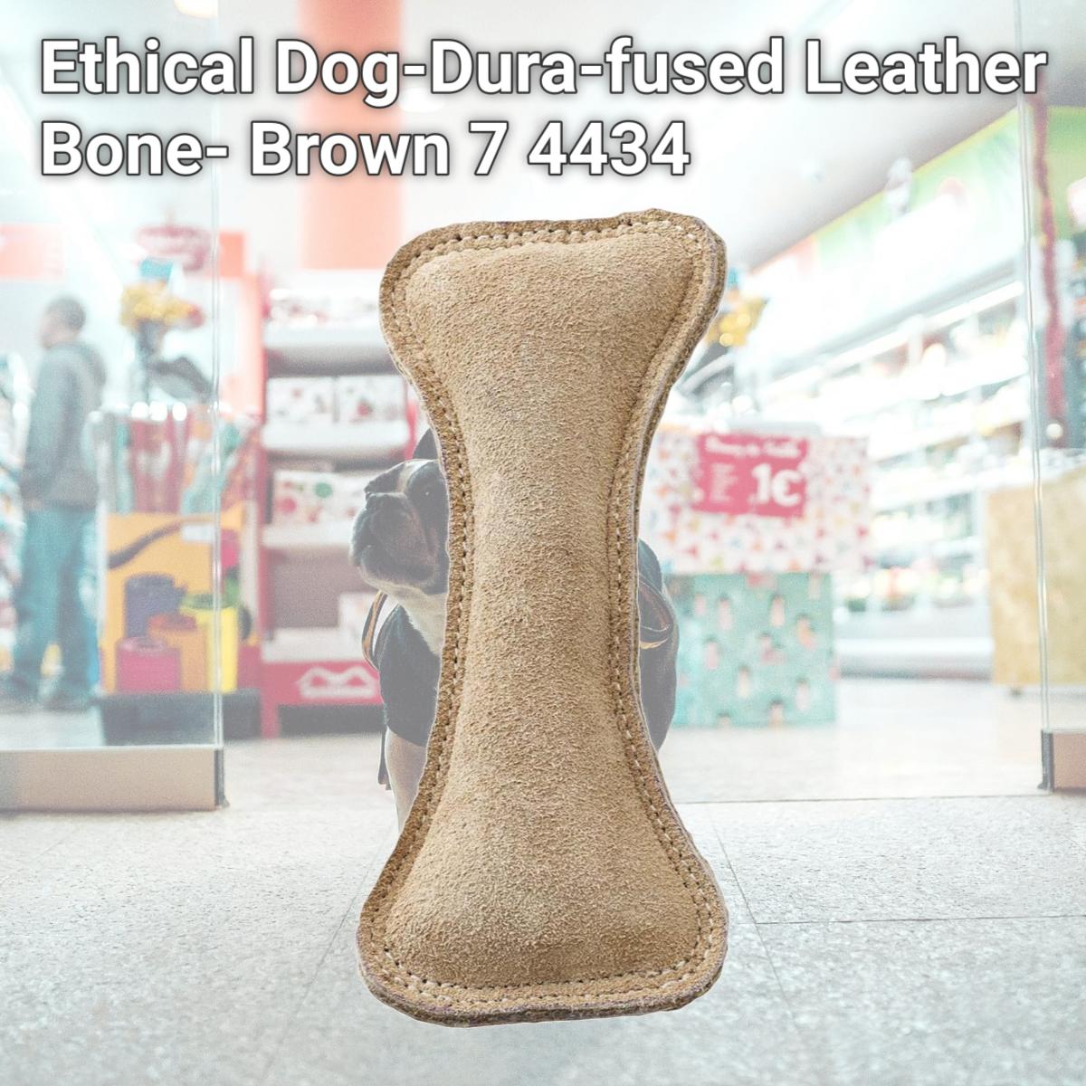 Picture of Ethical Dog-Dura-fused Leather Bone- Brown 7 4434
