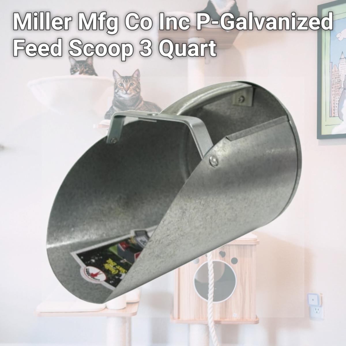 Picture of Miller Mfg Co Inc P-Galvanized Feed Scoop 3 Quart