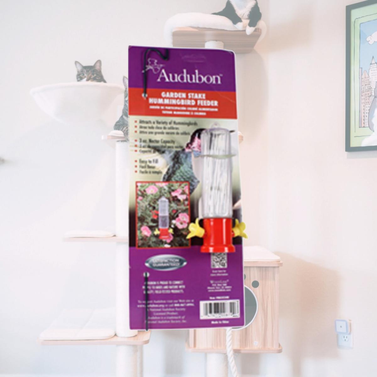 Picture of Audubon-woodlink 991009 Garden Stake Hummingbird Feeder 3 Oz.- Red