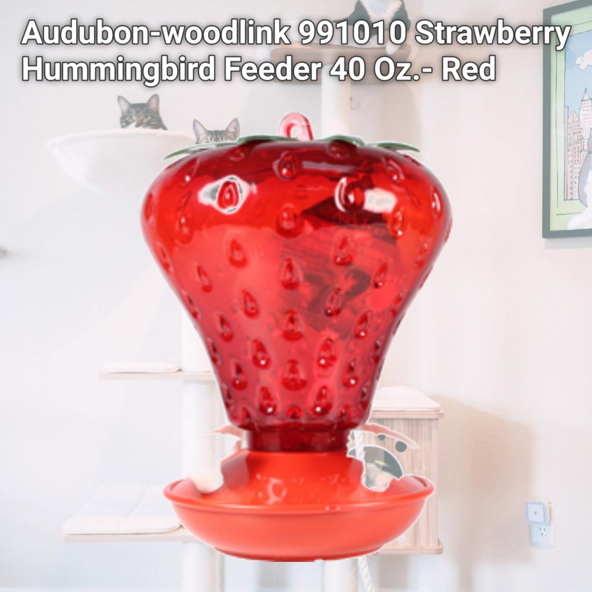Picture of Audubon-woodlink 991010 Strawberry Hummingbird Feeder 40 Oz.- Red