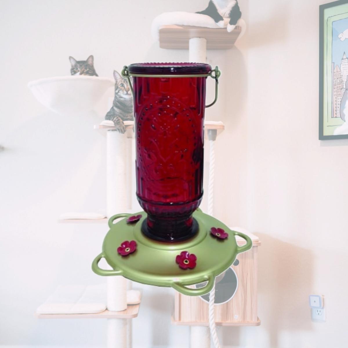 Picture of Classic Brands Vintage Hummingbird Feeder 20 Ounce Red 60