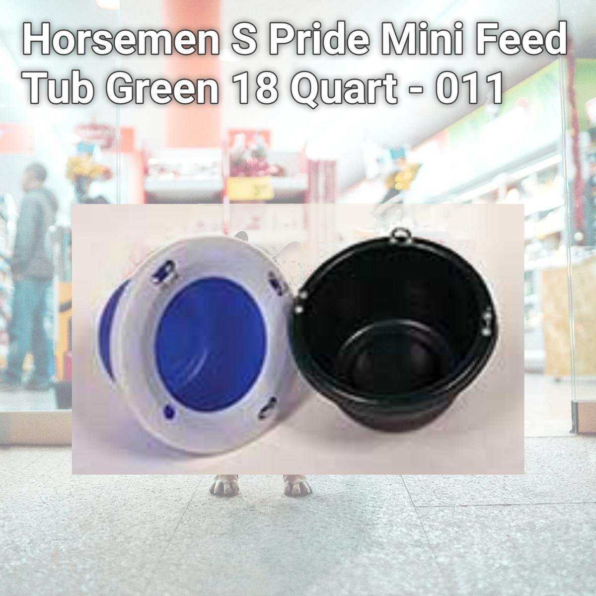 Picture of Horsemen S Pride Mini Feed Tub Green 18 Quart - 011
