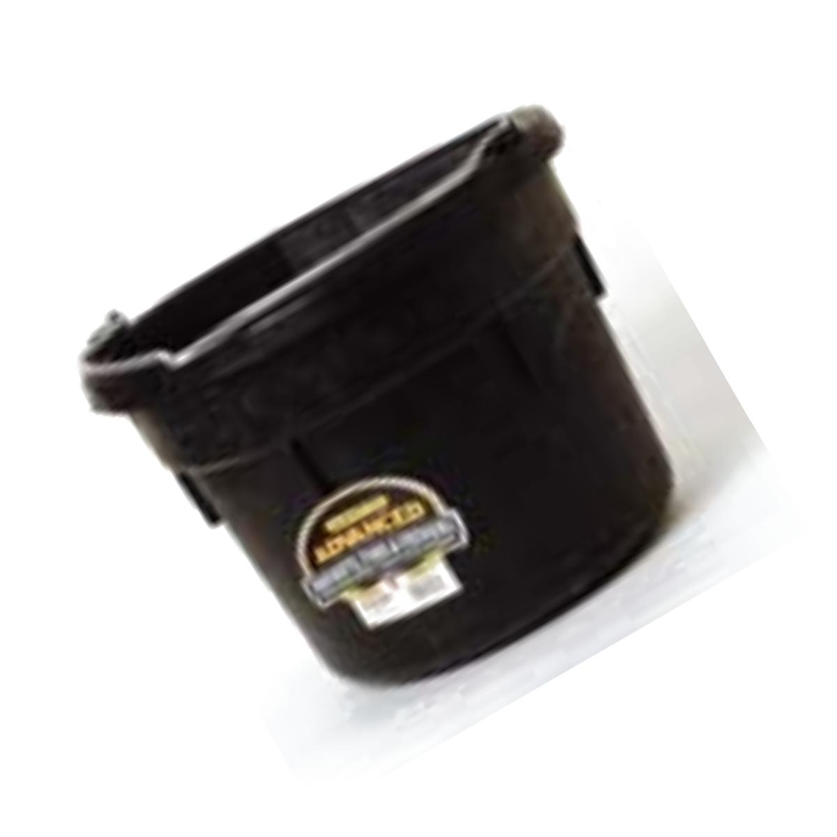 Picture of Miller Rubber Flatback Bucket Black 18 Quart - DFW18/DF18FBA