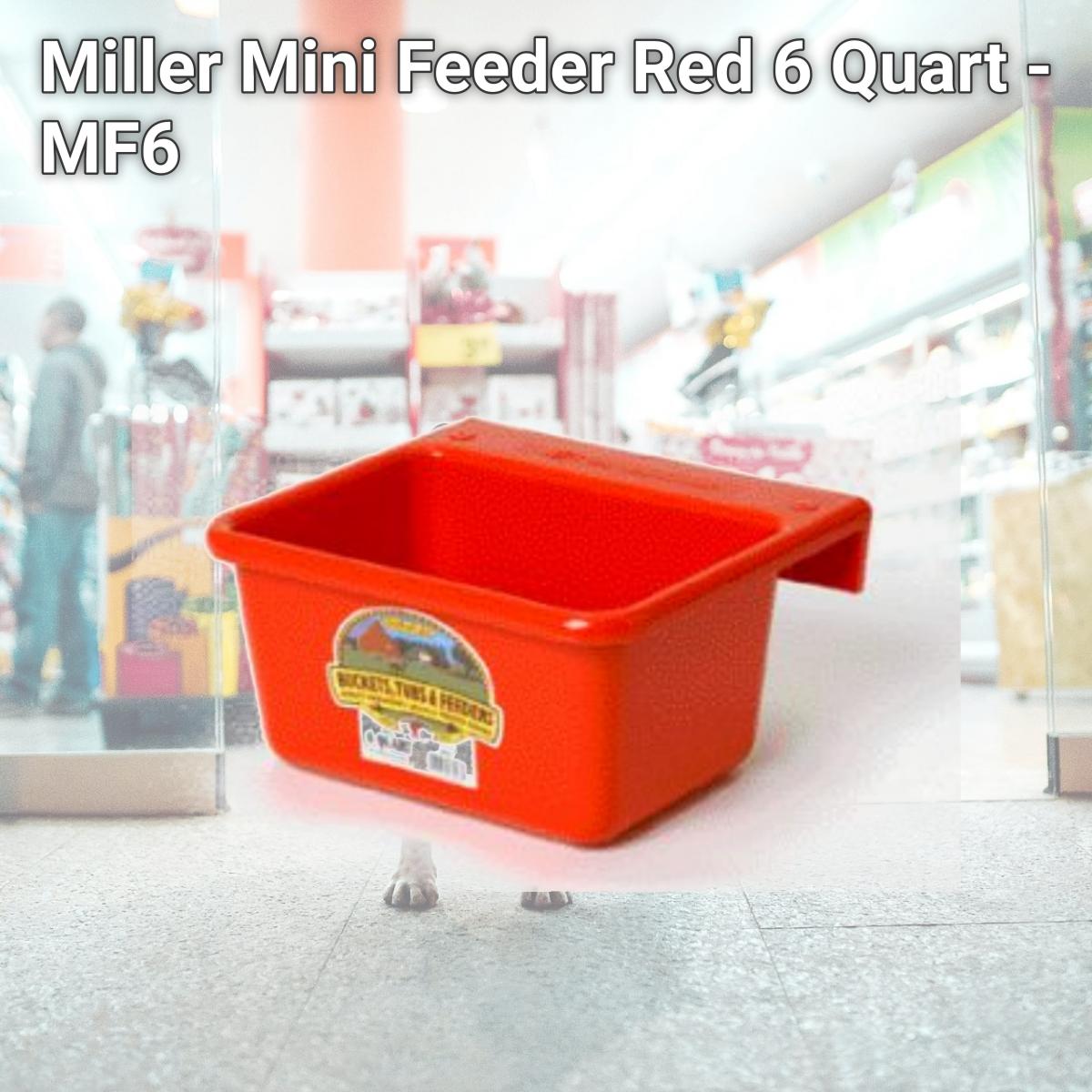 Picture of Miller Mini Feeder Red 6 Quart - MF6