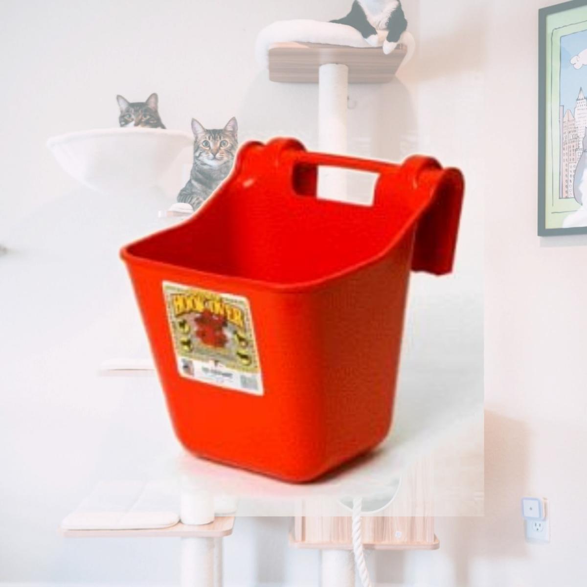 Picture of Miller Hook Over Fence Feeder Red 12 Quart - HF12REDA