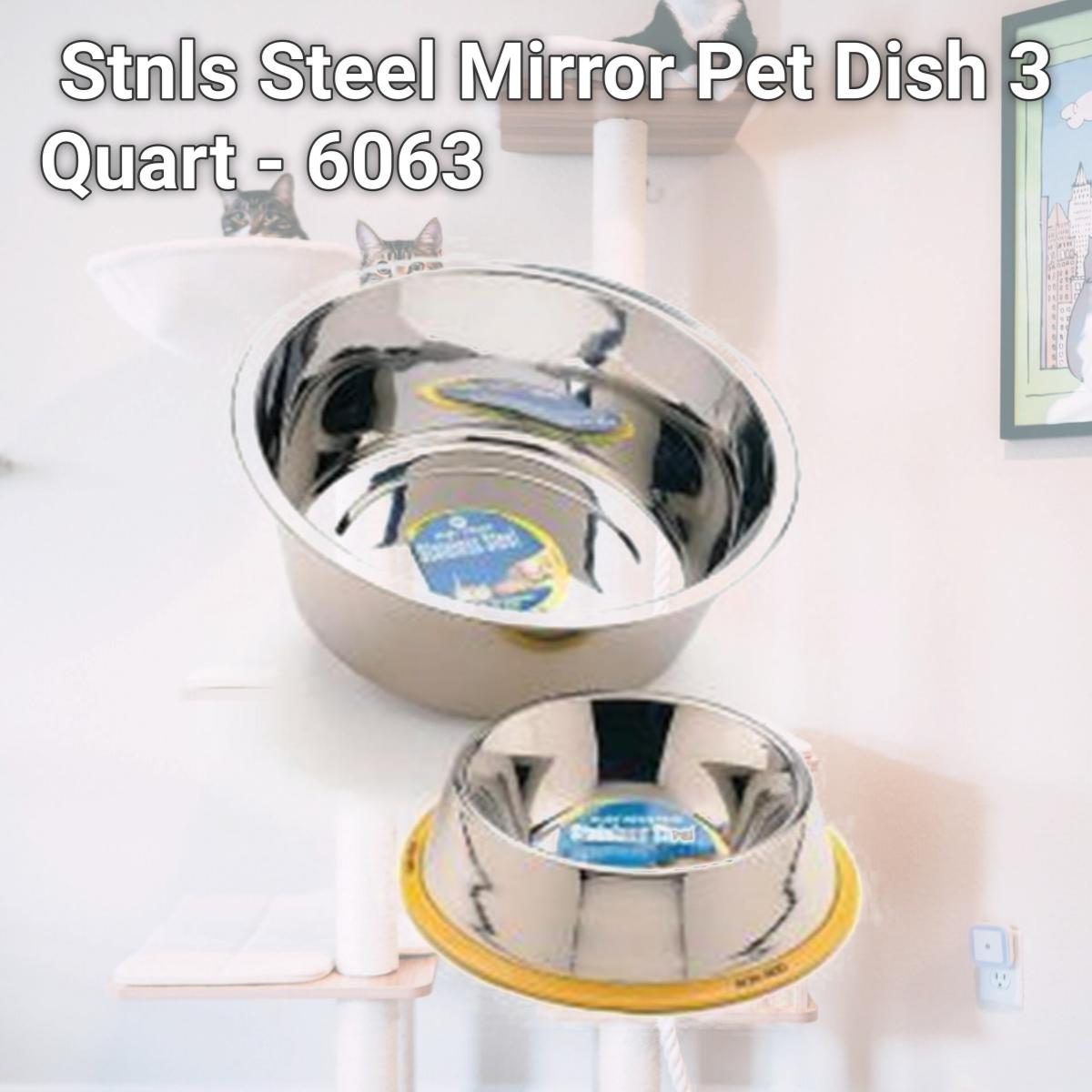 Picture of Ethical Ss Dishes Stnls Steel Mirror Pet Dish 3 Quart - 6063