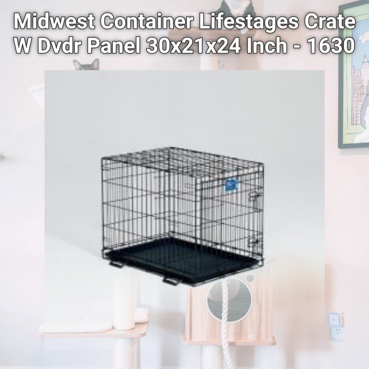 Picture of Midwest Container Lifestages Crate W Dvdr Panel 30x21x24 Inch - 1630