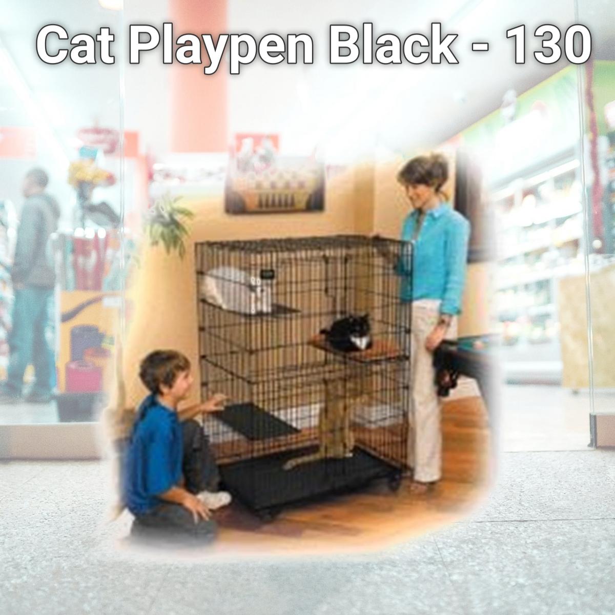 Picture of Midwest Container Cat Playpen Black - 130