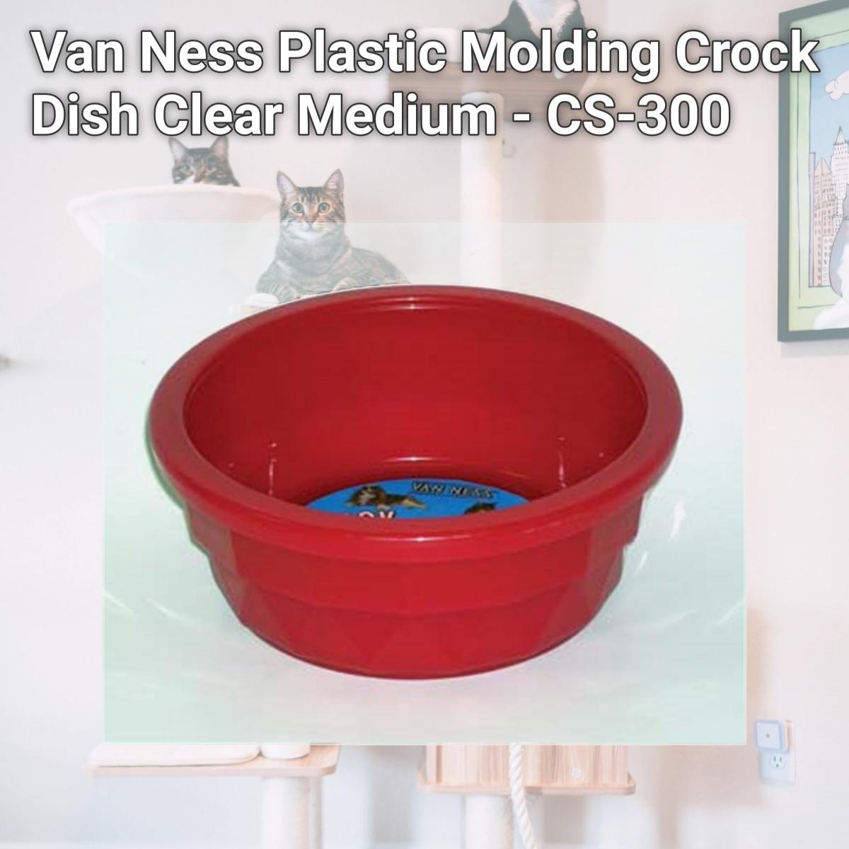 Picture of Van Ness Plastic Molding Crock Dish Clear Medium - CS-300