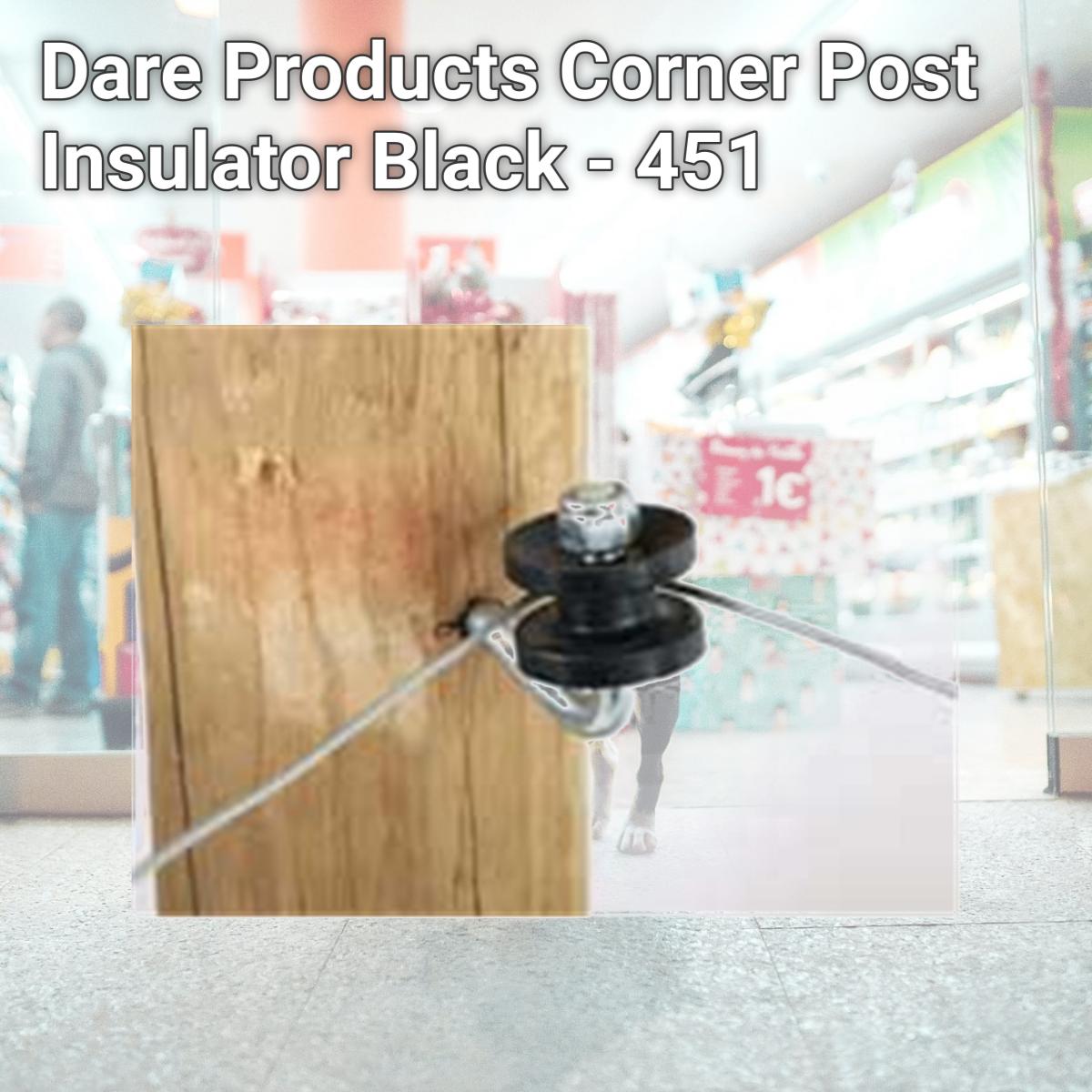 Picture of Dare Products Corner Post Insulator Black - 451