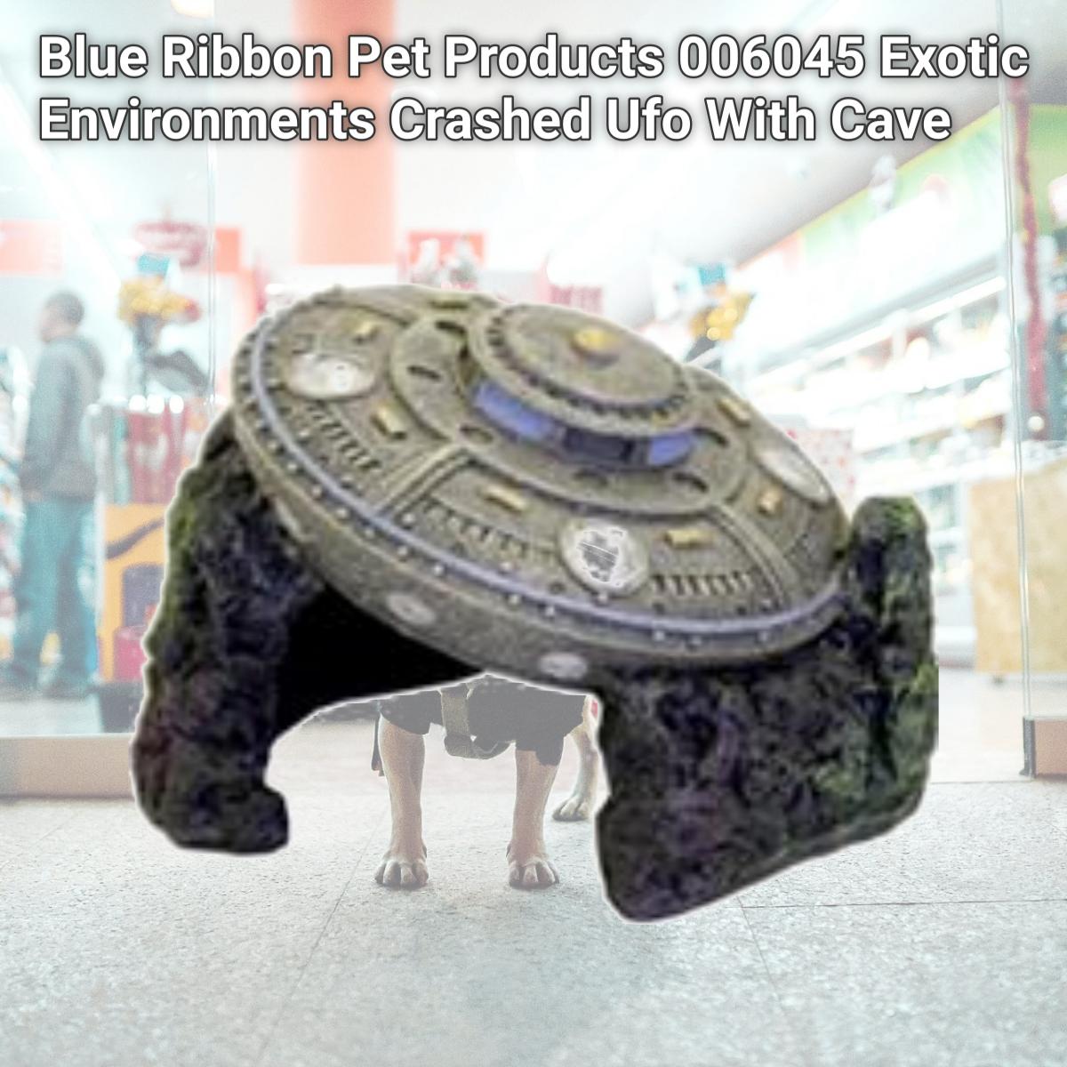 Picture of Blue Ribbon Pet Products 006045 Exotic Environments Crashed Ufo With Cave