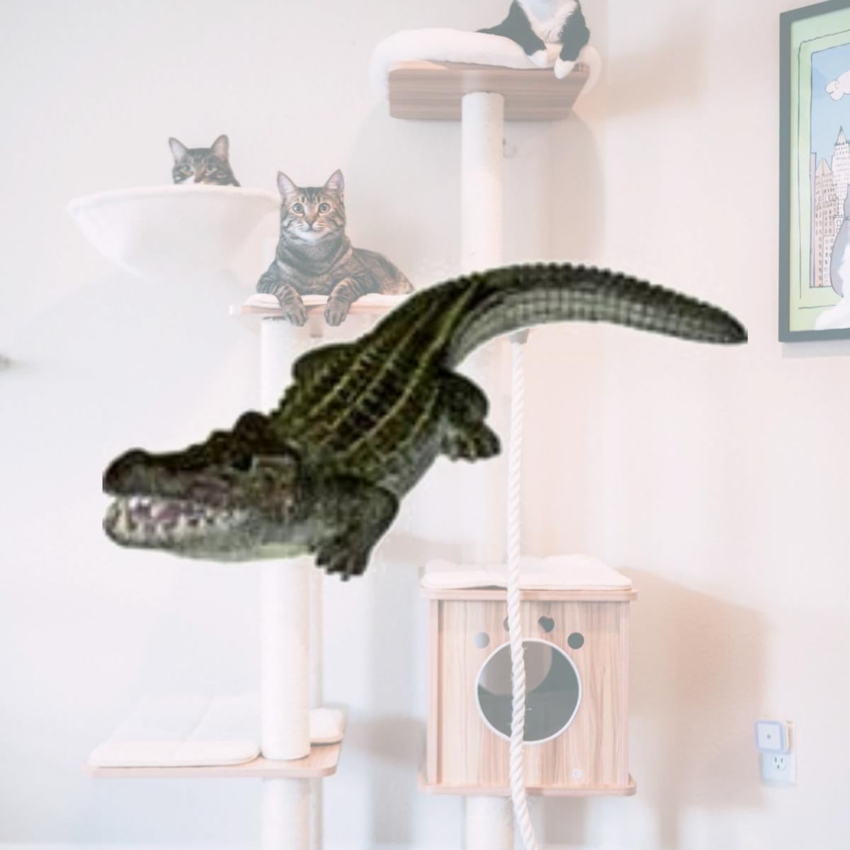 Picture of Blue Ribbon Pet Products 006070 Exotic Environments Bubbling Alligator