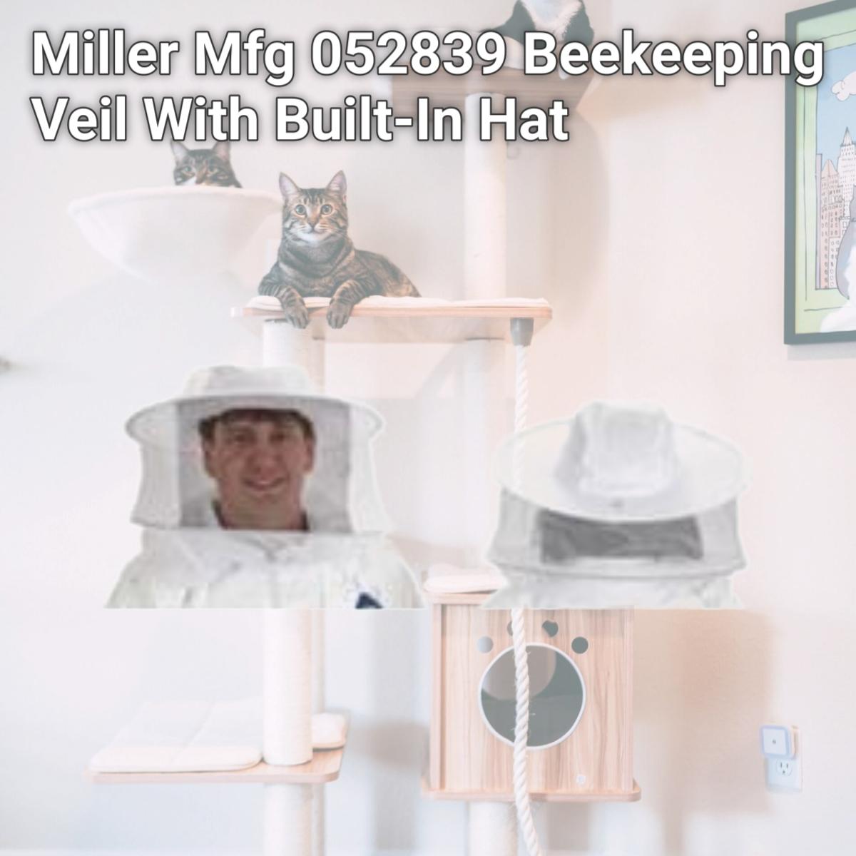 Picture of Miller Mfg 052839 Beekeeping Veil With Built-In Hat