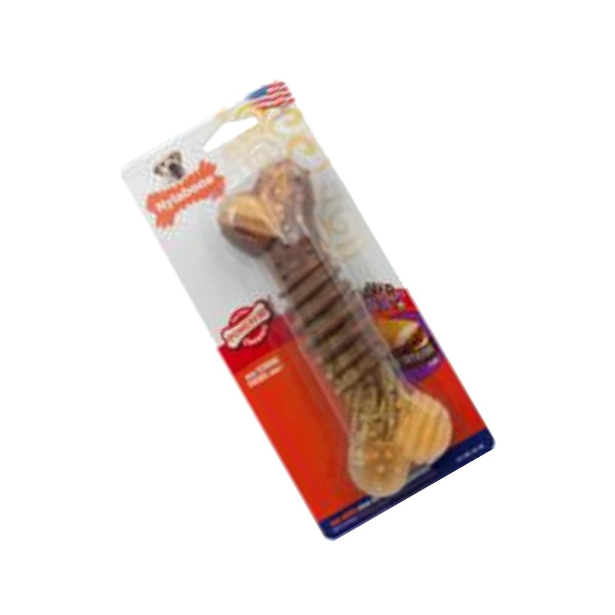 Picture of Nylabone Corp Bones 491483 Flavor Frenzy Dura Chew Textured Dog Chew - Cheesesteak Souper