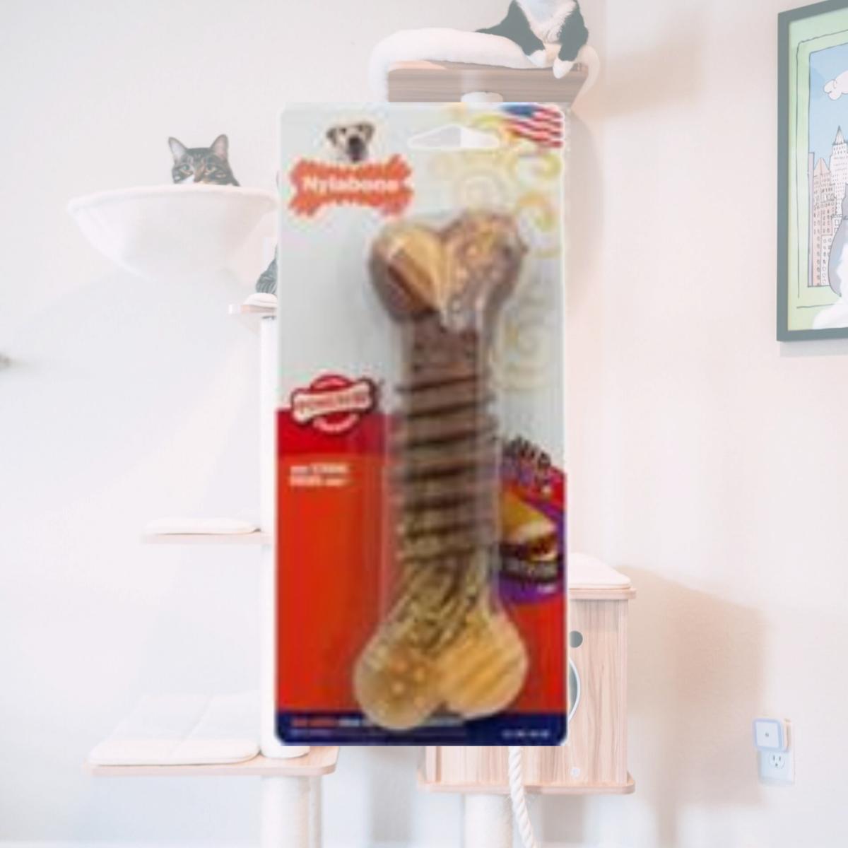 Picture of Nylabone Corp Bones 491483 Flavor Frenzy Dura Chew Textured Dog Chew - Cheesesteak Souper