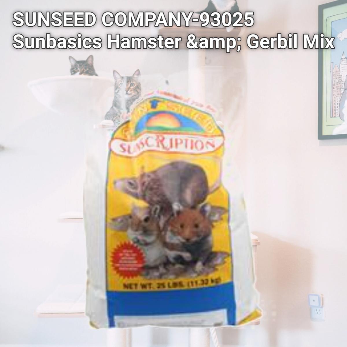 Picture of SUNSEED COMPANY-93025 Sunbasics Hamster &amp; Gerbil Mix